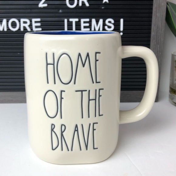 Rae Dunn Other - ©️ NEW Rae Dunn HOME OF THE BRAVE mug